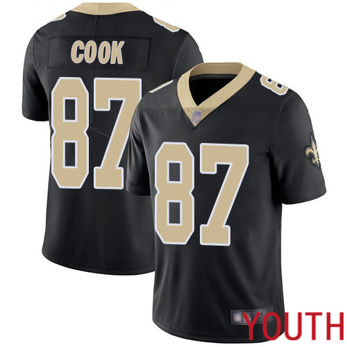 New Orleans Saints Limited Black Youth Jared Cook Home Jersey NFL Football 87 Vapor Untouchable Jersey